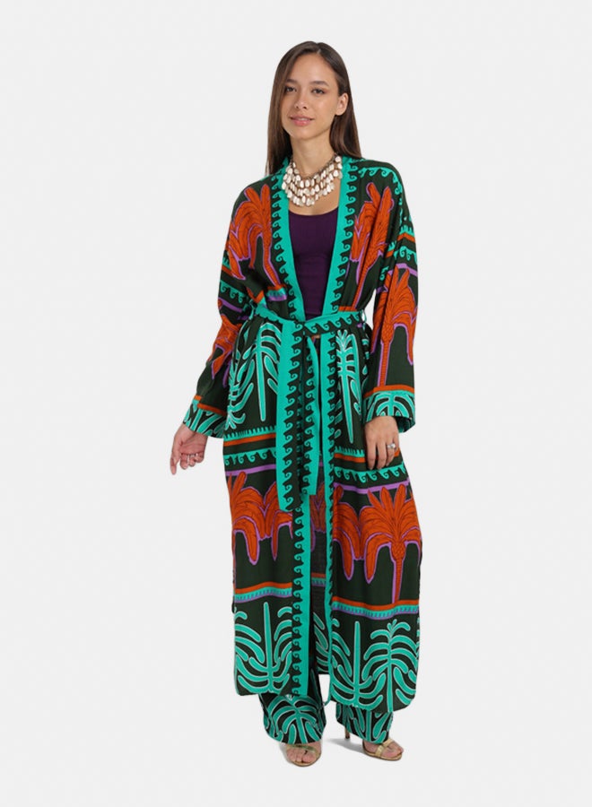 Carina كارديغان مزخرف بأشجار النخيل - Image 5