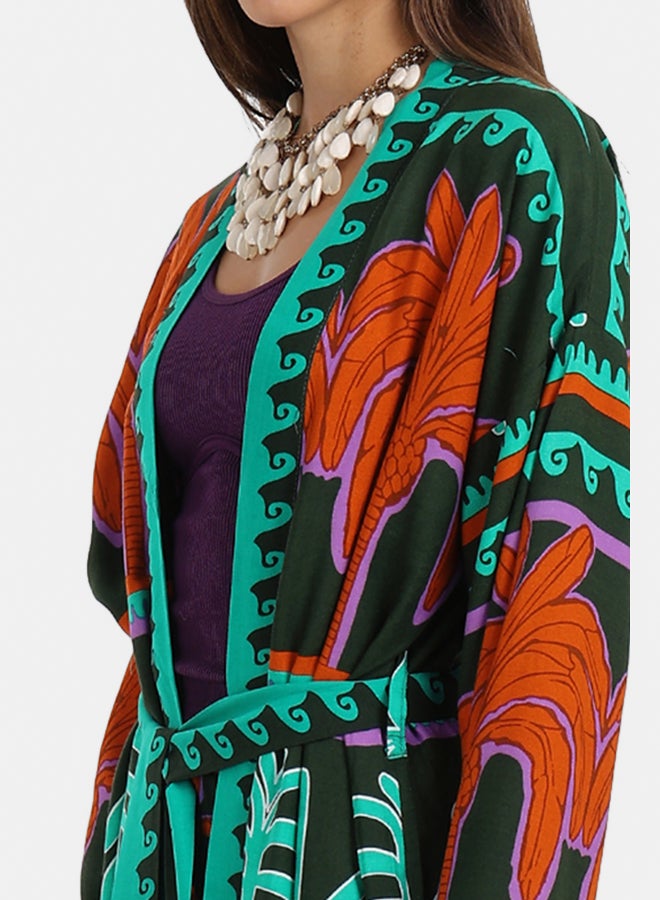 Carina كارديغان مزخرف بأشجار النخيل - Image 4