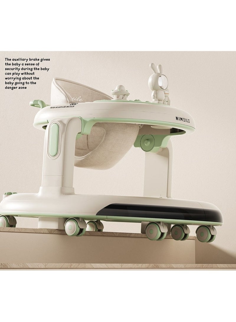 DANIM Baby Walker Toddler Push Walker with LED Lights Music Feeding Tray & Removable Toys Tray Adjustable Height and Seat - Image 5