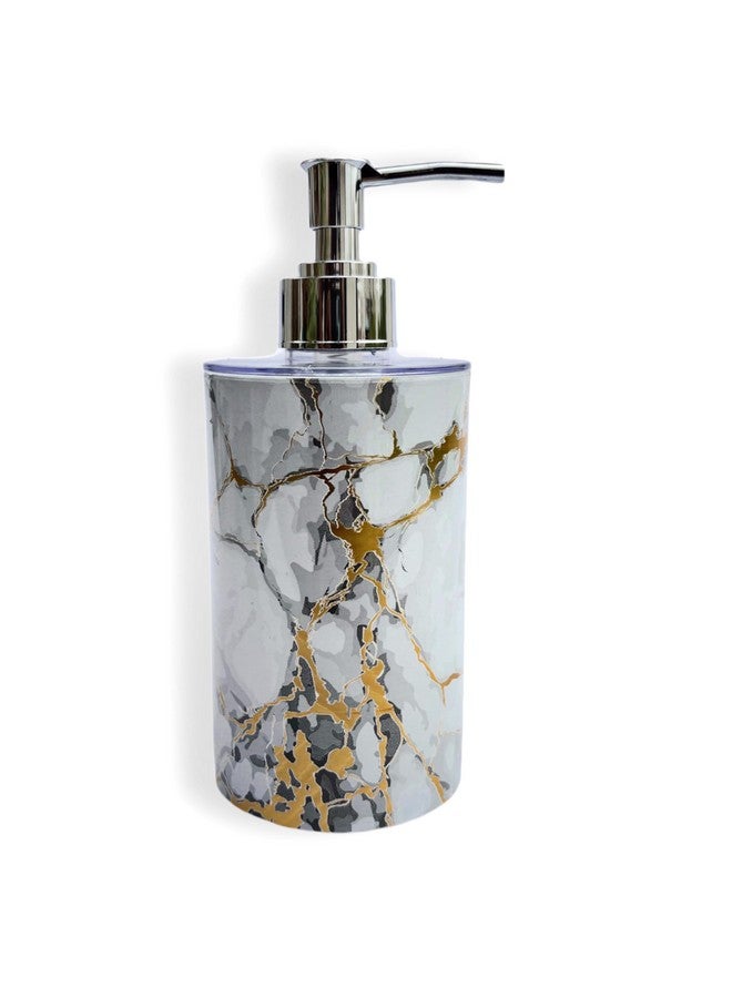 EMOH ROCED liquid Soap Dispenser|Sanitizer Dispenser, Lotion, Shampoo Dispenser | Handwash Bottle for Kitchen | Soap Dispenser for Wash Basin 300ML (Marble White) - Image 2