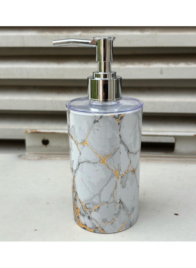 EMOH ROCED liquid Soap Dispenser|Sanitizer Dispenser, Lotion, Shampoo Dispenser | Handwash Bottle for Kitchen | Soap Dispenser for Wash Basin 300ML (Marble White) - Image 4