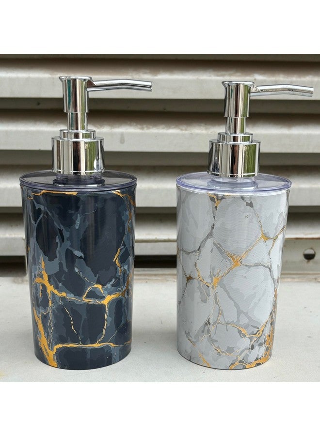 EMOH ROCED liquid Soap Dispenser|Sanitizer Dispenser, Lotion, Shampoo Dispenser | Handwash Bottle for Kitchen | Soap Dispenser for Wash Basin 300ML (Marble White) - Image 3