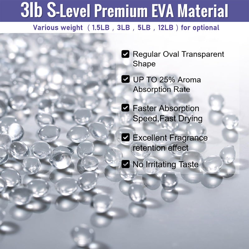 MUBYOK 3lb Premium Unscented Aroma Beads for DIY Car Freshies Bulk Supplies,Fragrance-Free EVA Beads for Adding Your Own Scent - Image 3