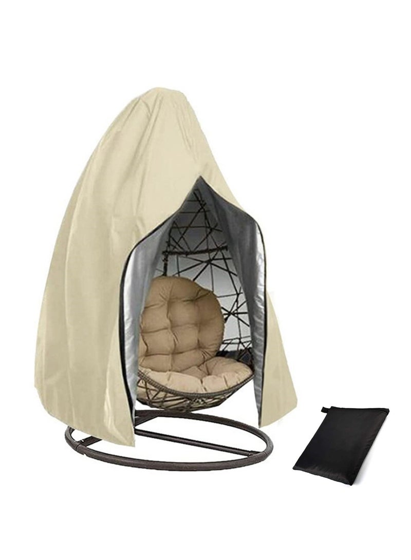 Kuajingdi Patio Egg Chair Covers with Zipper, Waterproof Heavy Duty Weather Resisatnt Outdoor Courtyard balcony Windproof Waterproof Swing Hanging Chair Cover  - Image 1