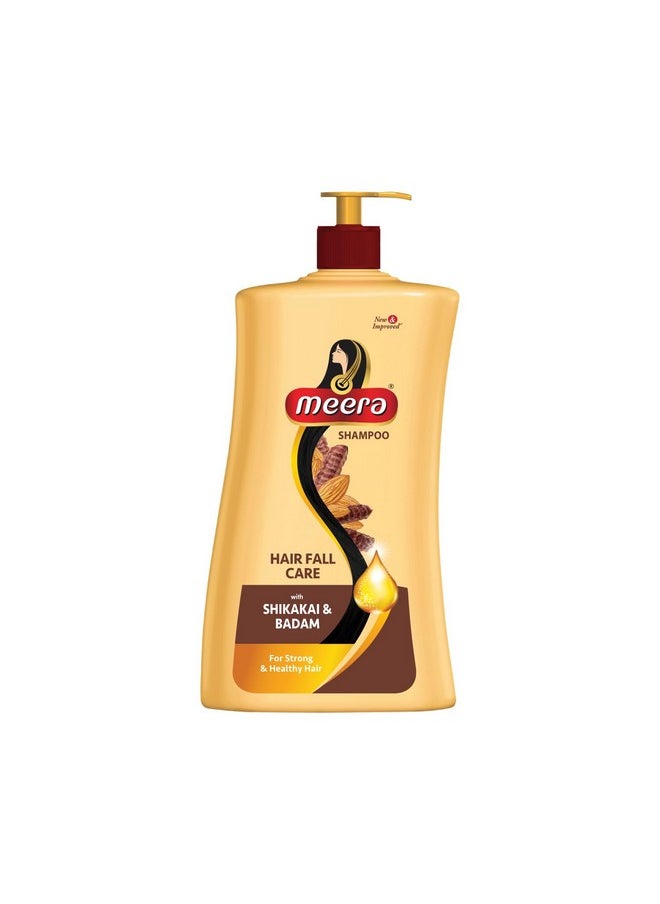 MEERA Hairfall Care Shampoo, Goodness Of Badam & Shikakai, For Strong & Healthy Hair, For Men And Women, Paraben Free, 650Ml  - Image 1