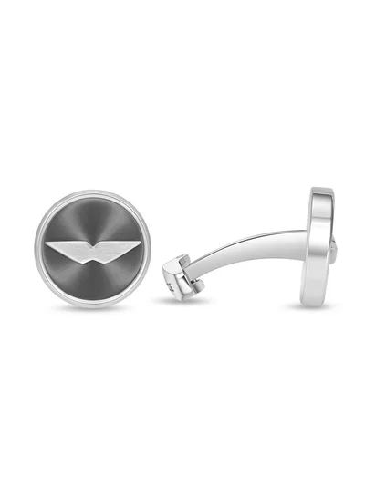 POLICE Bladeform Round Stainless Steel Cufflinks for Men