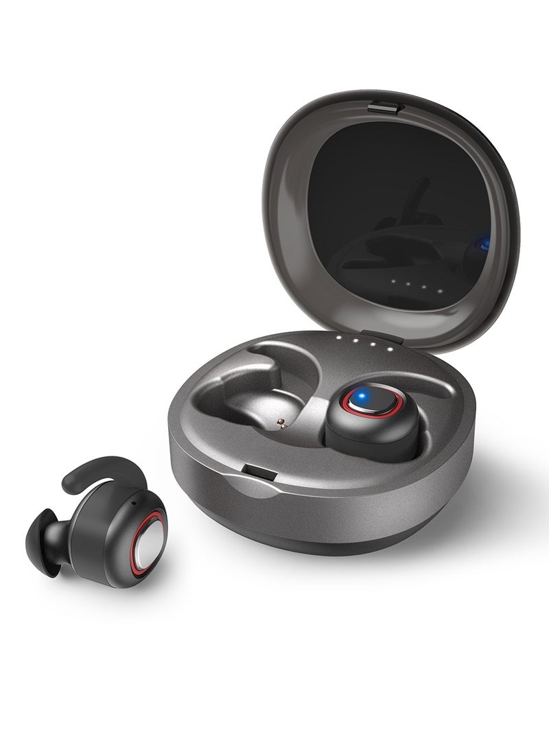 dodocool dodocool True Wireless Stereo Earbuds Easy-Pair Headphones with Charging Box Support Siri and Assistant Mini Sweatproof Sport Earphones with Microphone Hands-free Calls Noise Reduction for Cell Phone Black  - Image 1