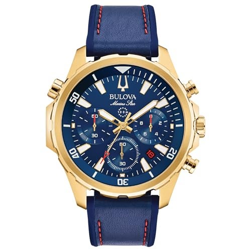 Bulova بولوفا مارين ستار - 97B168 أزرق مقاس واحد - Image 1