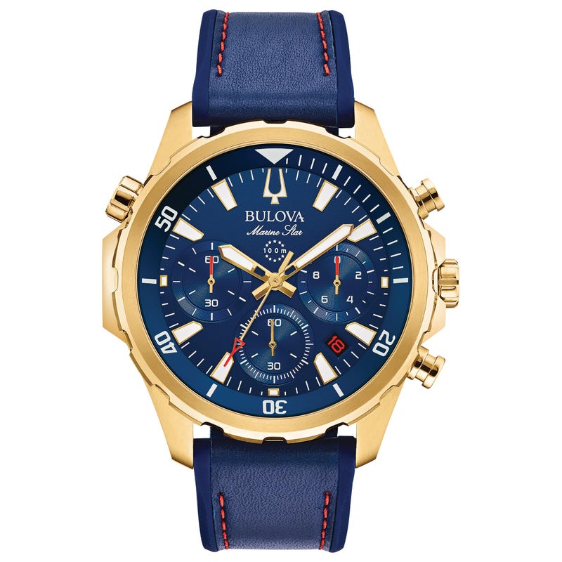 Bulova بولوفا مارين ستار - 97B168 أزرق مقاس واحد - Image 5