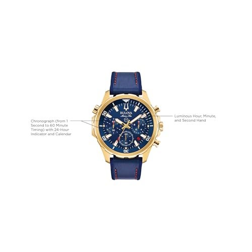 Bulova بولوفا مارين ستار - 97B168 أزرق مقاس واحد - Image 2
