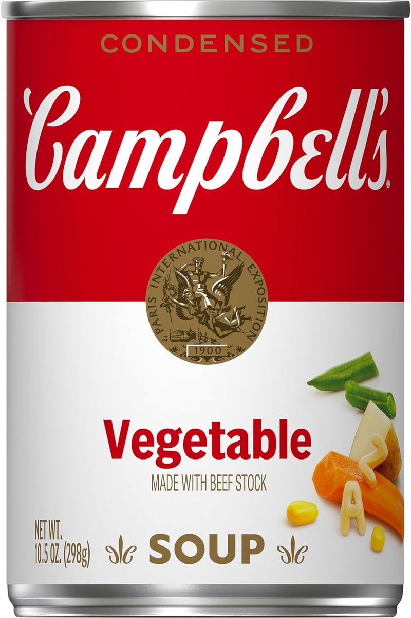 Campbell's Condensed Vegetable Soup with Beef Stock, 10.5 oz Can - Image 1