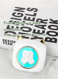 besrey  Mini Printer Portable,Bluetooth Pocket Thermal Sticker Printer with 1 Rolls Thermal Paper&Sticker Inkless Printer for iOS & Android Inkless Pocket Printer for Photo Note (RGB breathing light) Children's gift  - Image 1