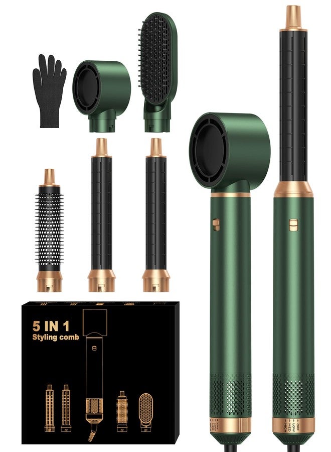 OKWRAP 5 in 1 Blow Dryer Brush, Upgrade Hair Dryer Brush Set Negative Ion Air Styler Curling Wrap Air Curler, Hot Air Brush Curling Iron Hair Styling Tools As A Gift for Straight/Curl/Dry/Smooth - Image 1