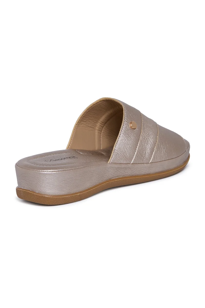 Geoomnii GOLD Geoomnii Comfort Slide Sandals for Women – Cushioned Slip-On Casual Sandals for Daily Wear, Home, Travel & Walking for Women | Best Price UAE