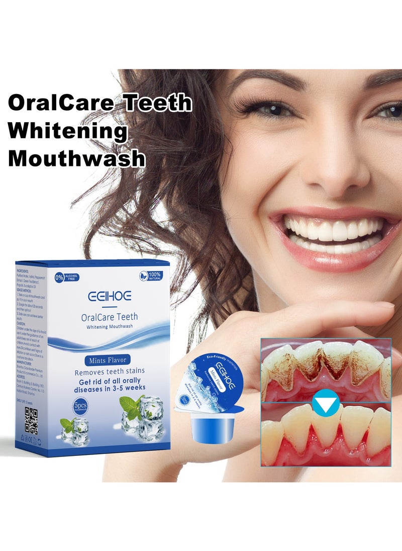 EELHOE Cool Mint Flavour Daily Mouthwash Milder Taste ，Mint  Pulling Mouthwash Bad Breath Treatment for Unisex and Children, Dry and Bad Mouth Smell Removing Drops, Easy to Carry and Handy Fresh Breath Serum  - Image 2
