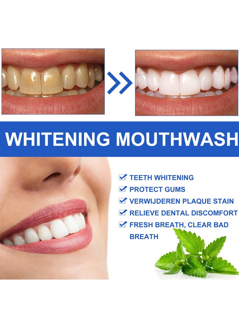EELHOE Cool Mint Flavour Daily Mouthwash Milder Taste ，Mint  Pulling Mouthwash Bad Breath Treatment for Unisex and Children, Dry and Bad Mouth Smell Removing Drops, Easy to Carry and Handy Fresh Breath Serum  - Image 3