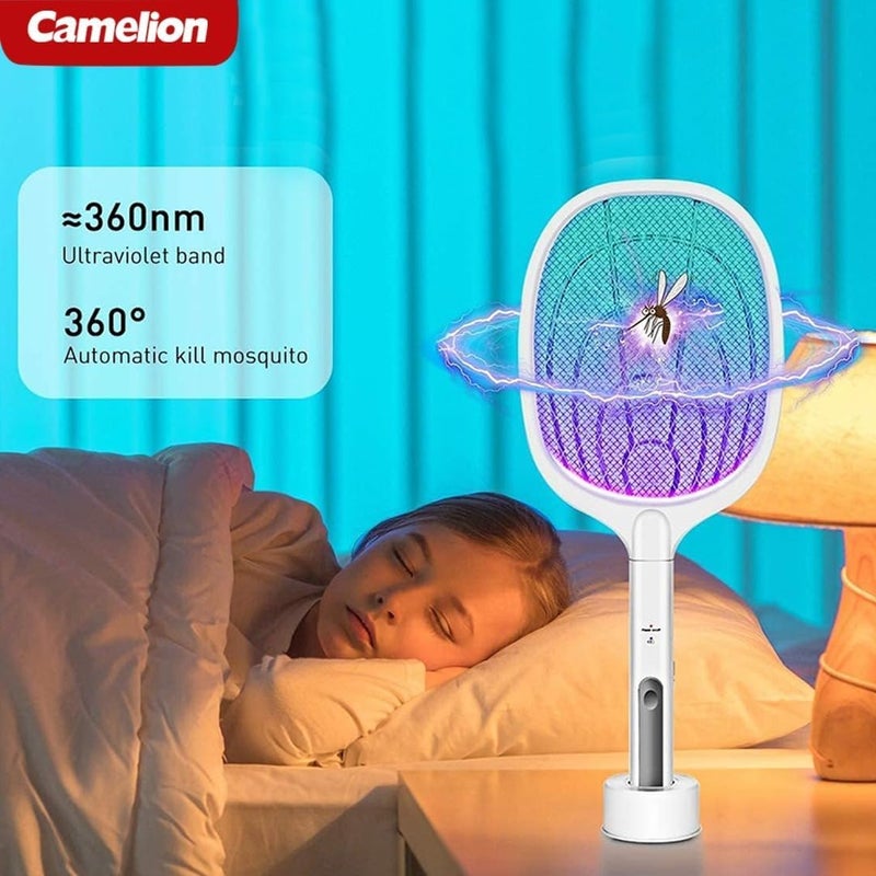Camelion 2-In-1 Electric Mosquito Swatter/Trapper, 3000W, Rechargeable – Powerful & Eco-Friendly - Image 3