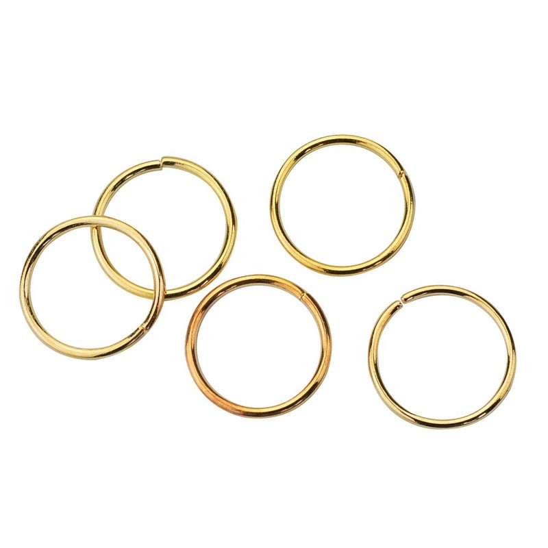 Nydotd 180 Pieces Hair Rings, Braid Rings, Loop Clips, and Hoops - 3 Colors, 2 Sizes, Women's Fashion Hip-Hop DIY Hair Clip Accessories for Dreadlocks - Image 4