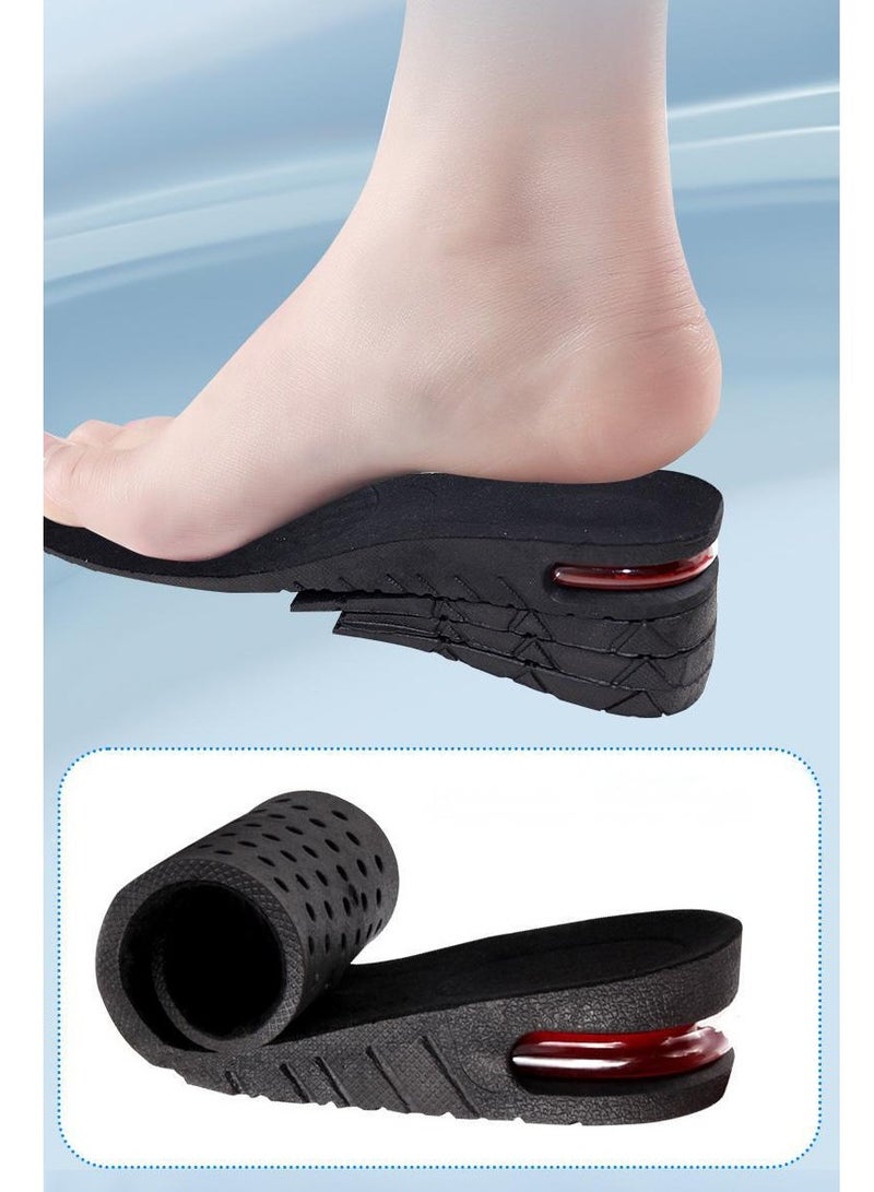 OUTAD Height Increase Boot Pad 4 Layers Shoe Insoles Black (one pair)  - Image 1