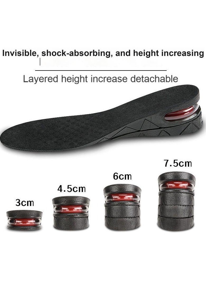 OUTAD Height Increase Boot Pad 4 Layers Shoe Insoles Black (one pair)  - Image 4
