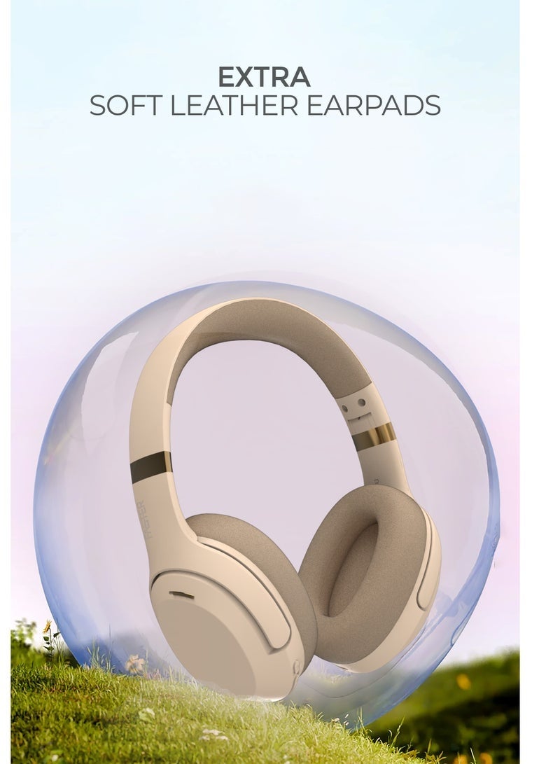 Bukela S6 Over-Ear Wireless Headphones with Microphone - Deep Bass Sound, HiFi Stereo Bluetooth Headphones - Noise Reduction, Foldable Design, 30 Hours Playtime, Lightweight Foam Ear Cups - Ideal for Travel, Work, Gaming, and TV (Black) - Image 4