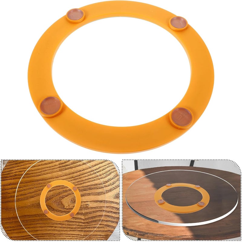 Gadpiparty Heavy Duty Aluminum Rotating Turntable Bearing Swivel Base for Dining Tables Round Anti-Slip Swivel Plate for Kitchen Banquets and Restaurants - Image 4