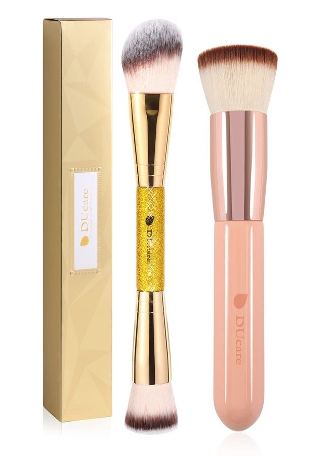 DUcare Foundation Makeup Brush Double Ended Contour Makeup Brushes - Image 1