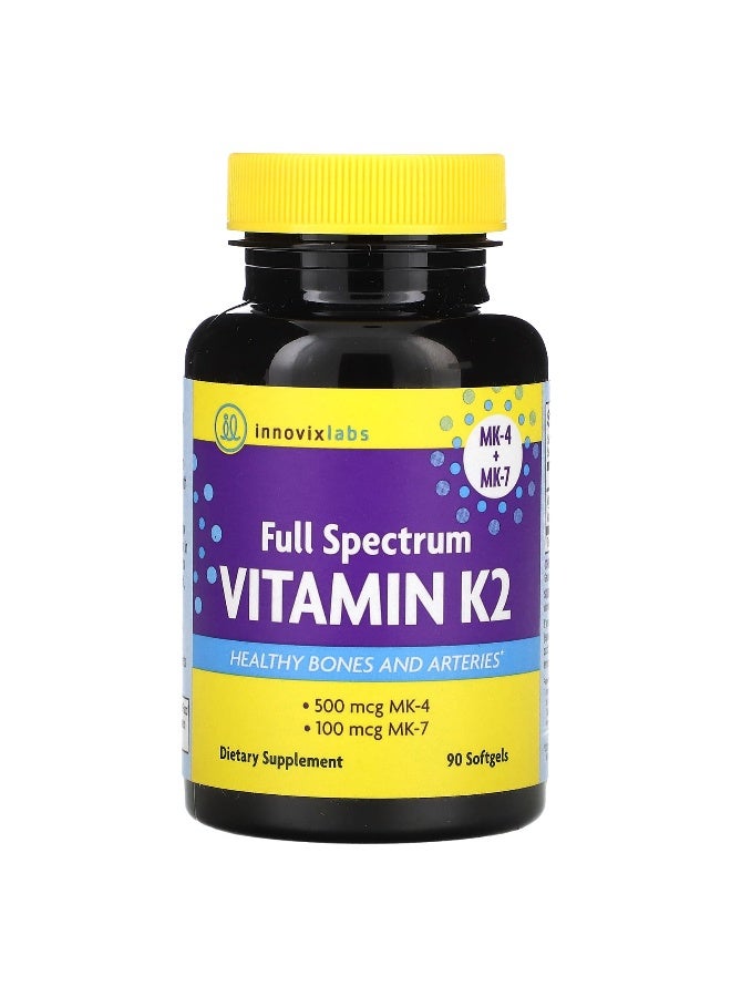 InnovixLabs InnovixLabs, Full Spectrum Vitamin K2, 90 Softgels