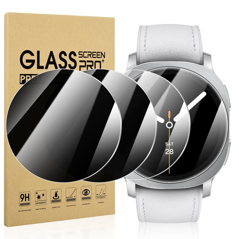 Suoman 2+2-Pack for Samsung Galaxy Watch 8 40mm Privacy Screen Protector, [Anti-Peeping] 9H Hardness Tempered Glass Screen Protective Film for Galaxy 40 mm Smartwatches - Image 1