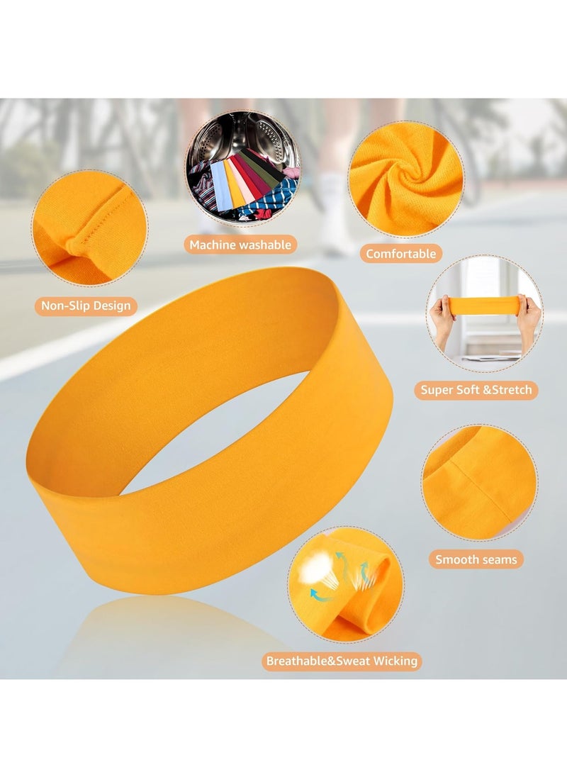 PYC 7 PCS Non Slip Fashion Sports Hair Bands for Women's Hair, Sports Headband for Running Yoga Daily Workout  - Image 3