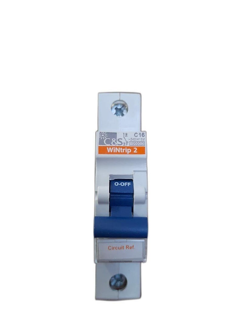 C&S Electric قاطع الدائرة الكهربائية CS 20A من MRJ Engineering WINTRIP2 قاطع الدائرة 10 kA أحادي القطب 240415 فولت استهلاك منخفض للطاقة قاطع الدائرة المصغر CSMBS1C20 - Image 1