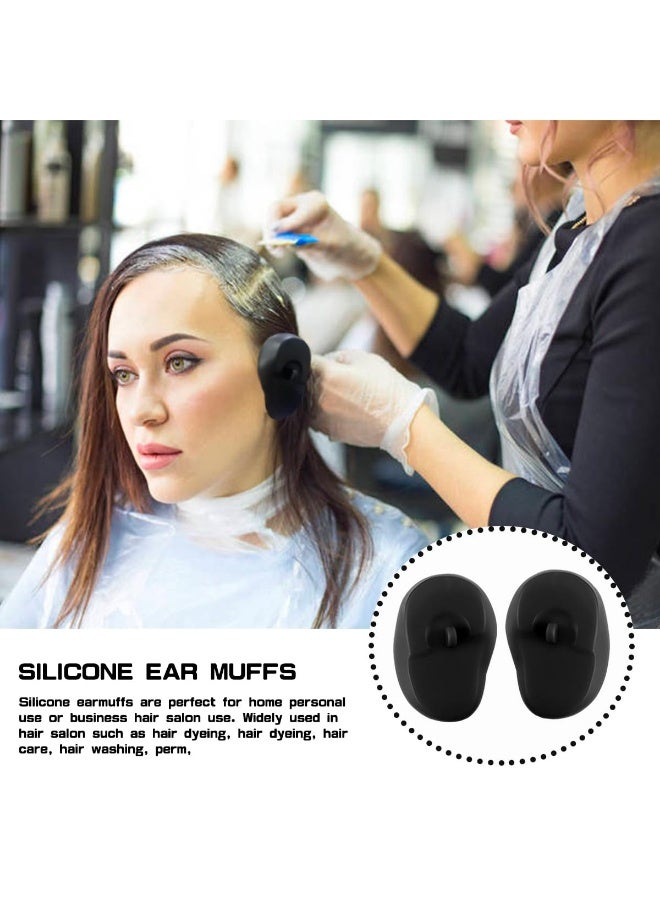 6Pcs Reusable Silicone Ear Covers, Waterproof Hair Dye Ear Protector Caps for Salon Hairdressing, Shower and Bathing - Image 4