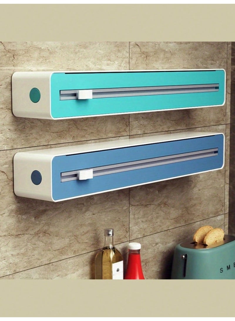 Valiant Glow Refillable Suction-Base Cling Film Dispenser (with Bi-Directional Slide Cutter) | 2-in-1 Design: Cling Film + Foil Dispenser | Strong Suction Base for Ultra-Stable Kitchen Counter Use | Effortless Bi-Directional Cutting—A Kitchen & Meal Prep Essential Must-Have for Home & Restaurant - Image 5