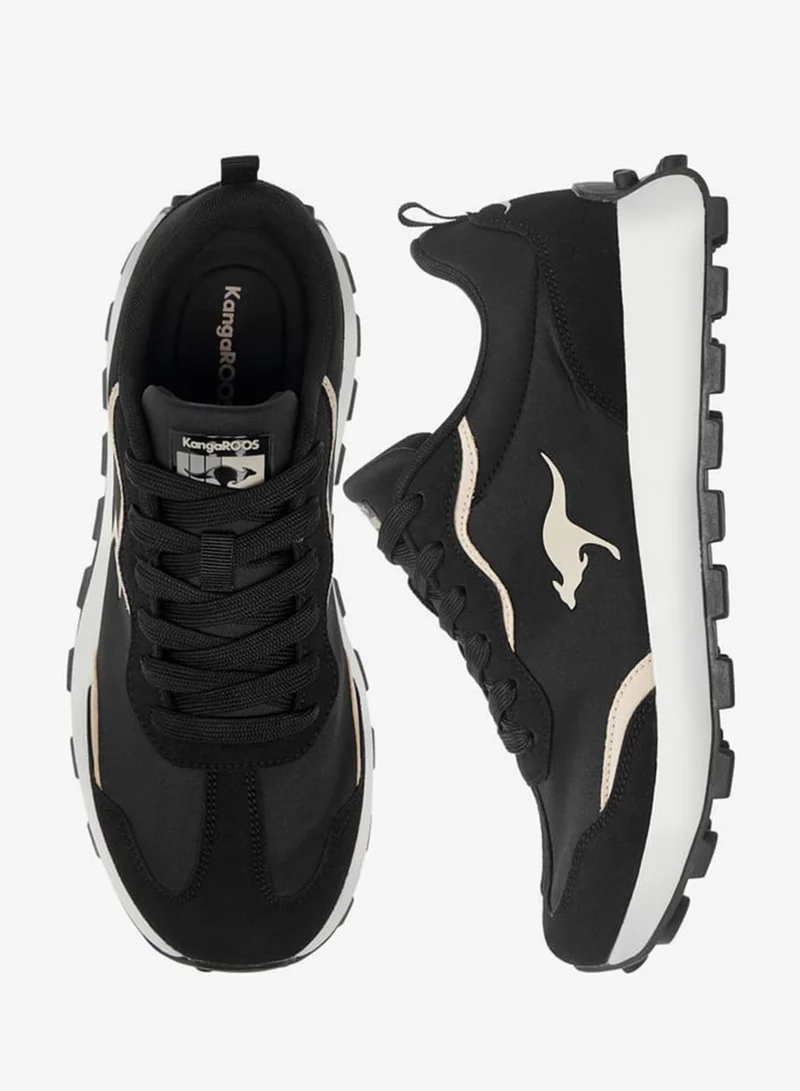 kangaROOS Women's Logo Embossed Sports Shoes with Lace-Up Closure