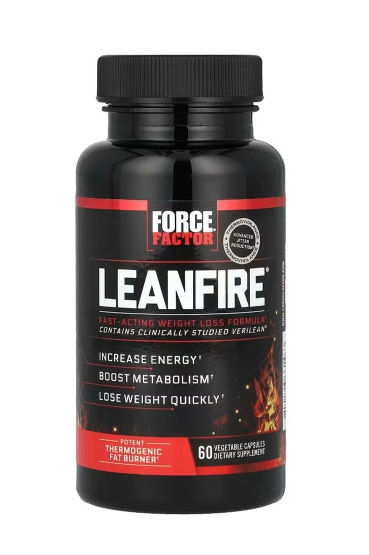 Force Factor LeanFire 60 Veggie Capsules - Image 1