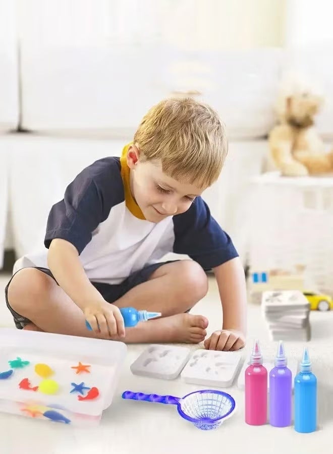 Jamal Magic Water Elf Toy Kit–Squishies For Kids, 6 Gels & 8 Molds, Magic Gel Water Pets Sensory Toy, Fun Diy Craft Kit, Party Favors, Gifts For Kids Ages 3+ - Image 3