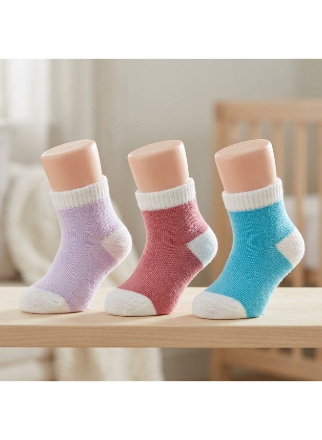 Colorful newborn baby socks, 3-pack - Image 1