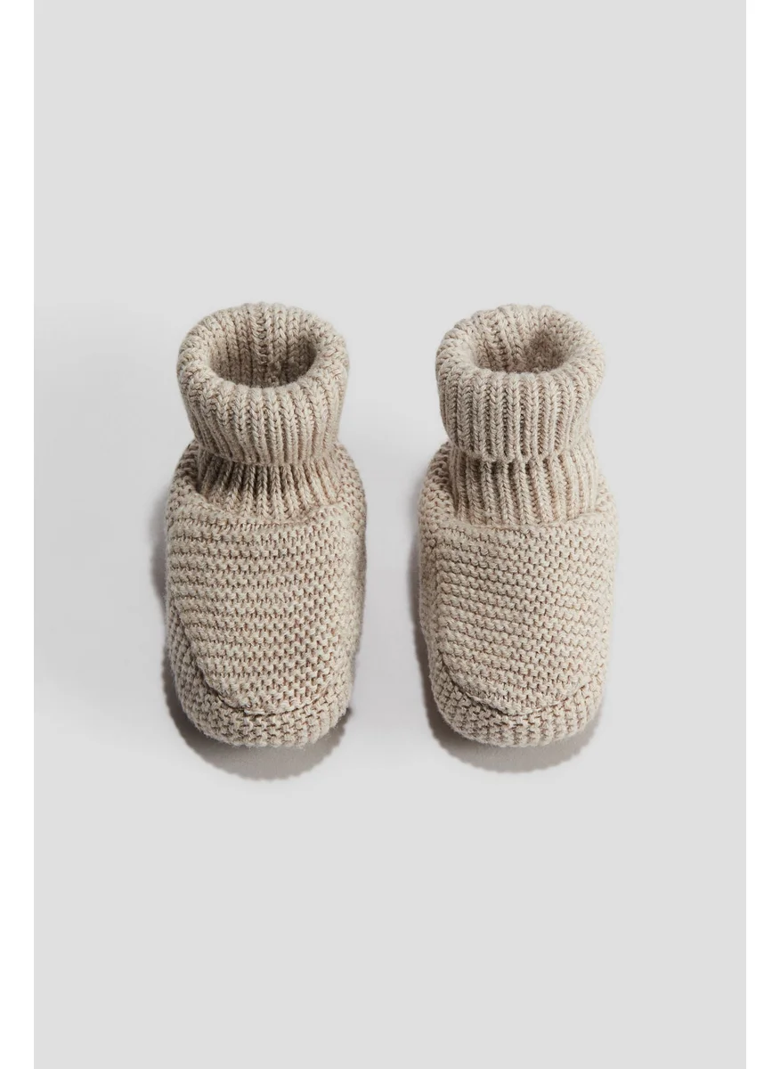 اتش اند ام Cotton-Knit Bootees