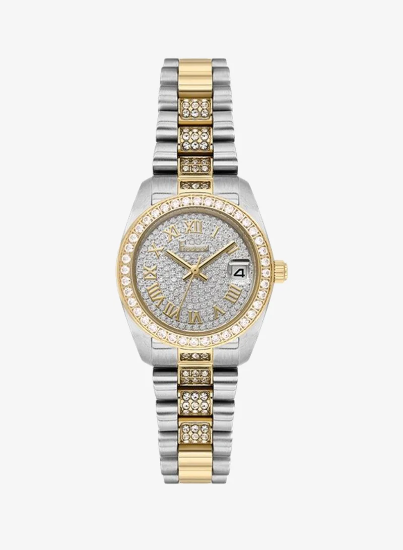 Freelook Paris Freelook - Charmant Women's Watch | Steel Case | Stainless Steel Band | Silver & Round Dial | Analog | Quartz | Mineral Glass | Premium Luxury Watch | Ideal Gift | Water Resistant 30 Meters