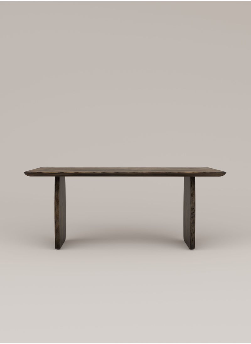 Slab House Edge Collection - Solid Oak Timber 4-6 Seater Table  - Image 2