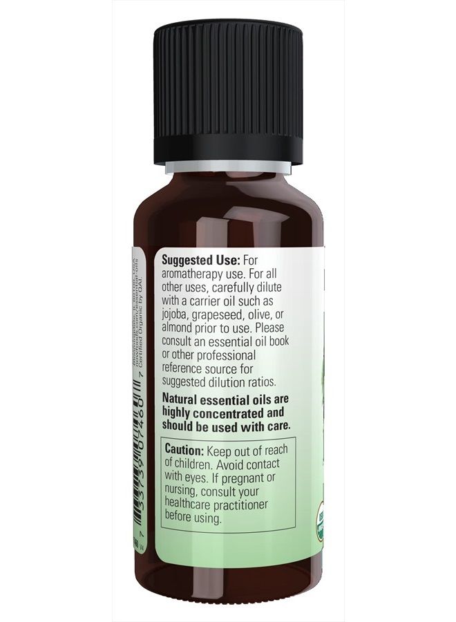 now Essential Oils, Organic Rosemary Oil, Purifying Aromatherapy Scent, Steam Distilled, 100% Pure, Vegan, Child Resistant Cap, 1-Ounce - Image 3