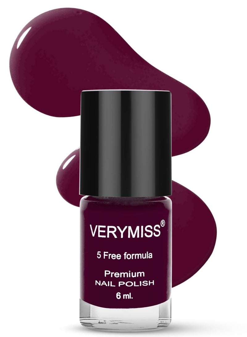 VERYMISS Premium Glossy Amethyst Nail Polish 6ml   Smooth Application Quick Drying   Paraben Free Ultra Long Lasting Nail Paints  Pack of 1 - Image 1
