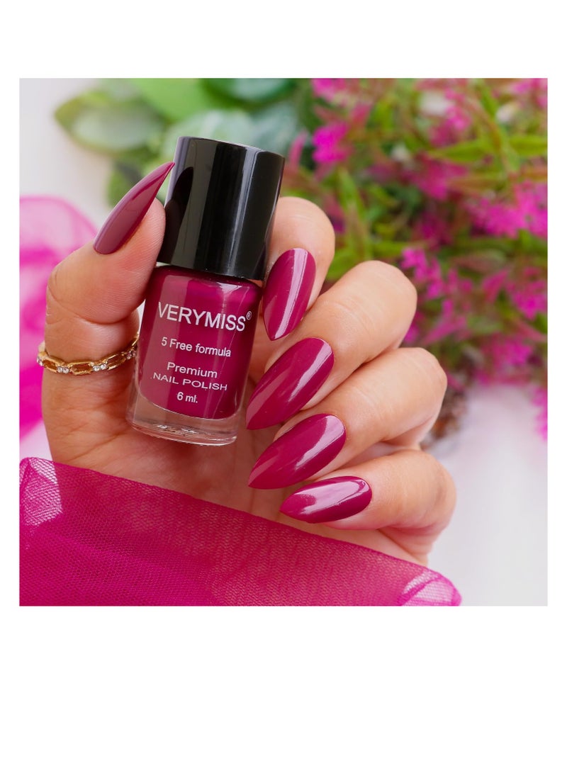VERYMISS Premium Glossy Amethyst Nail Polish 6ml   Smooth Application Quick Drying   Paraben Free Ultra Long Lasting Nail Paints  Pack of 1 - Image 2