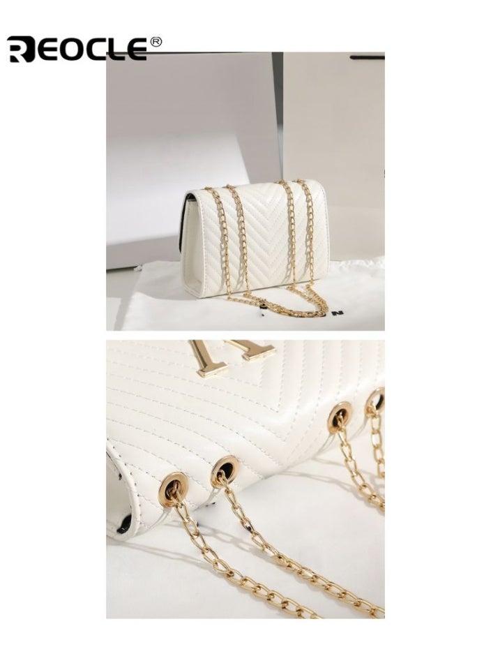 REOCLE Women's Vintage Stripe Embroidered Shoulder Bag with V-Shape Fringe Detail Bohemian Crossbody Purse with Adjustable Strap for Casual Daily Use - Image 3