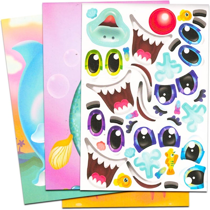 Bendon Publishing Make a Face Sticker Books for Girls Kids Toddlers - Set of 3 Sticker Face Activity Books with over 70 Faces and 450 Stickers Total - Image 4
