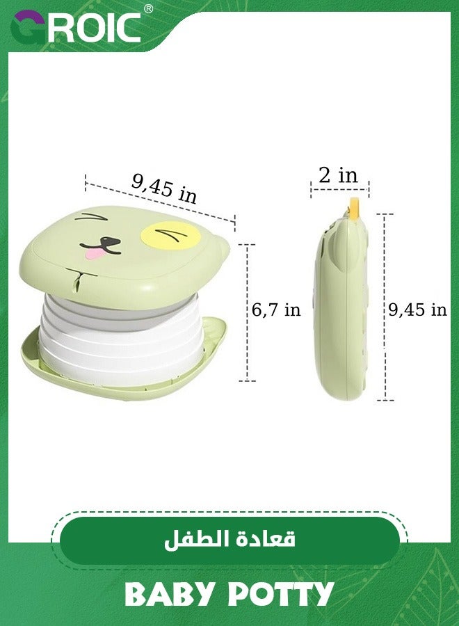 GROIC Portable Travel Potty for Toddler,Convenient Training Toilet for Baby,Folding Toilet for Car Camping Indoor Outdoor,Pottie for Kids,Training Toilet for Kids - Image 2