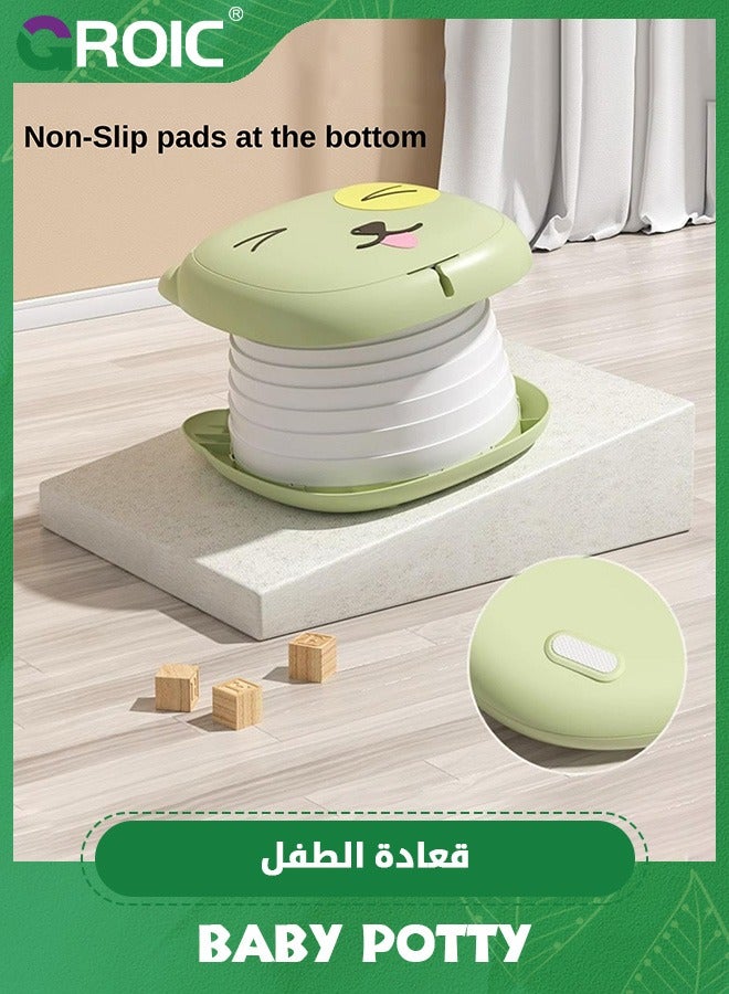 GROIC Portable Travel Potty for Toddler,Convenient Training Toilet for Baby,Folding Toilet for Car Camping Indoor Outdoor,Pottie for Kids,Training Toilet for Kids - Image 4