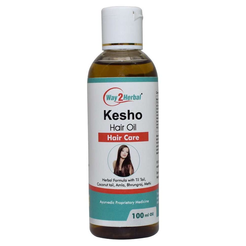 Way2Herbal Kesho Vedic Hair Oil 100 ML Pack Of 4 - Image 1