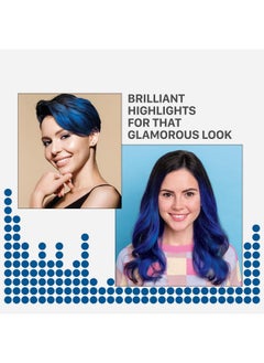 Streax Hair Colour Highlight Kit | Blue Hair Colour, Jersey Blue - Pack Of 1 I Enriched With Walnut & Argan Oil I Hair Colour For Women | Rich, Vibrant, Easy To Use, Diy Application  - Image 2
