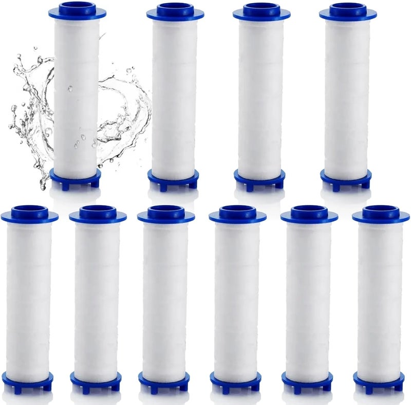 ToolHouse 10 Pcs Shower Filter, PP Cotton Filter Cartridge, Replaceable Shower Head Water Purifier, Shower Filter Cartridge for Hard Water, Showerhead Filters, Removes Chlorine & Harmful Pollutants - Image 1